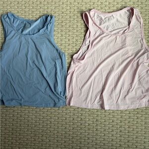 Aerie Light Blue and Soft Pink Tank Tops